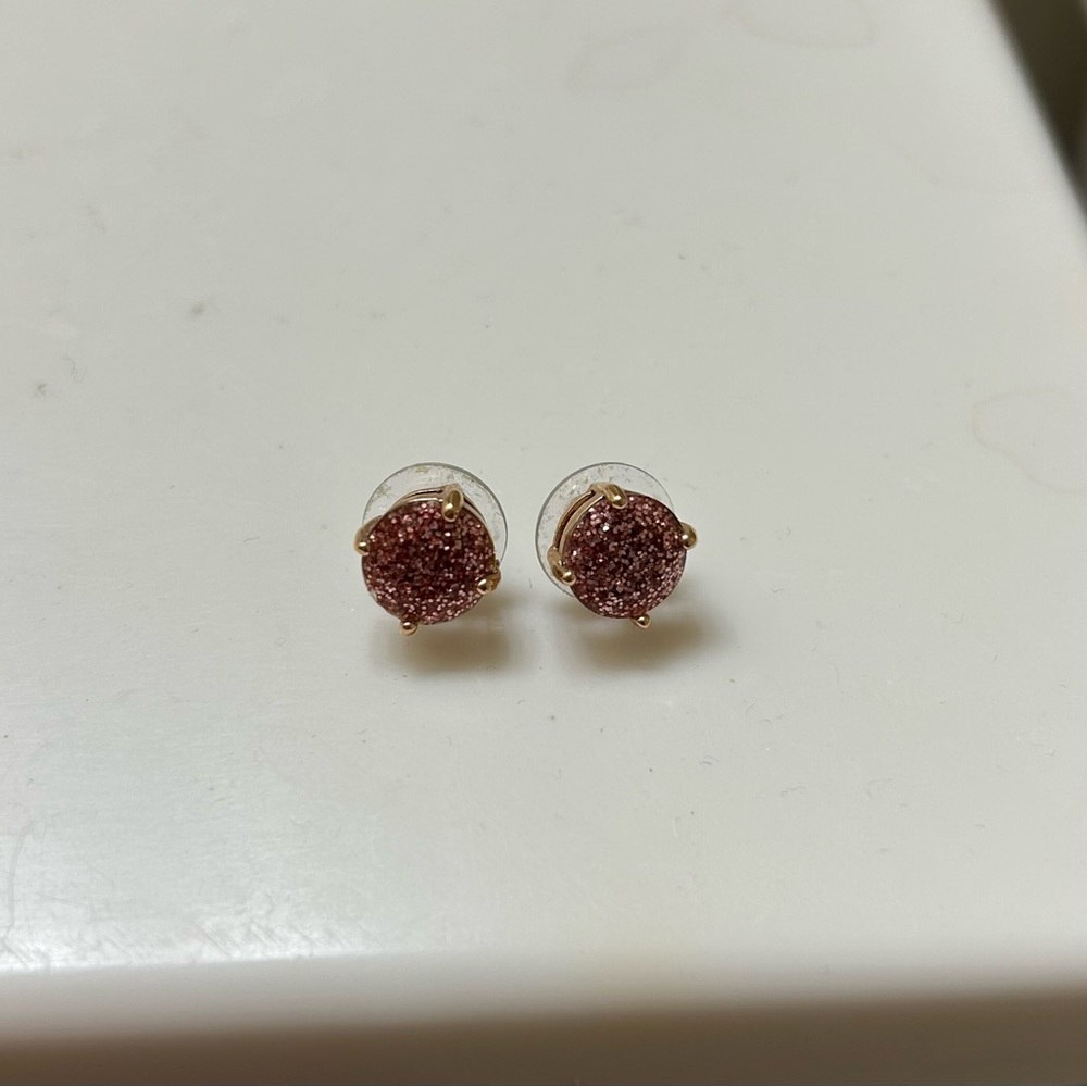 Kate Spade rose gold stud earrings